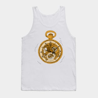 Illustrated Pocket Watch Tank Top